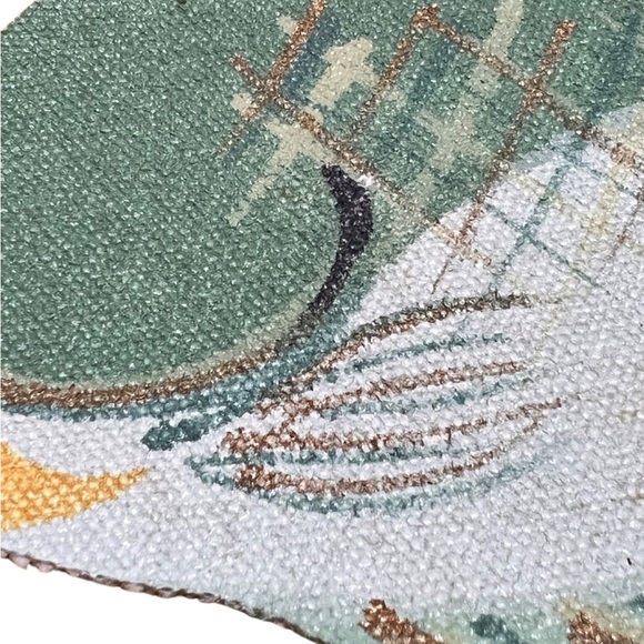 Canvas Fish Coasters Handmade One of a Kind Set of 4 - Picture 4 of 7